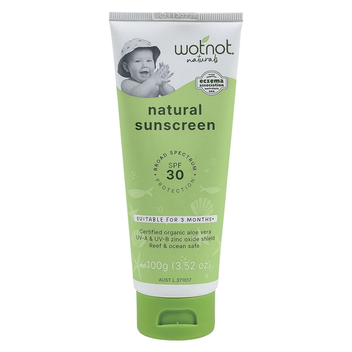Wotnot Natural Sunscreen for Babies SPF30 100g