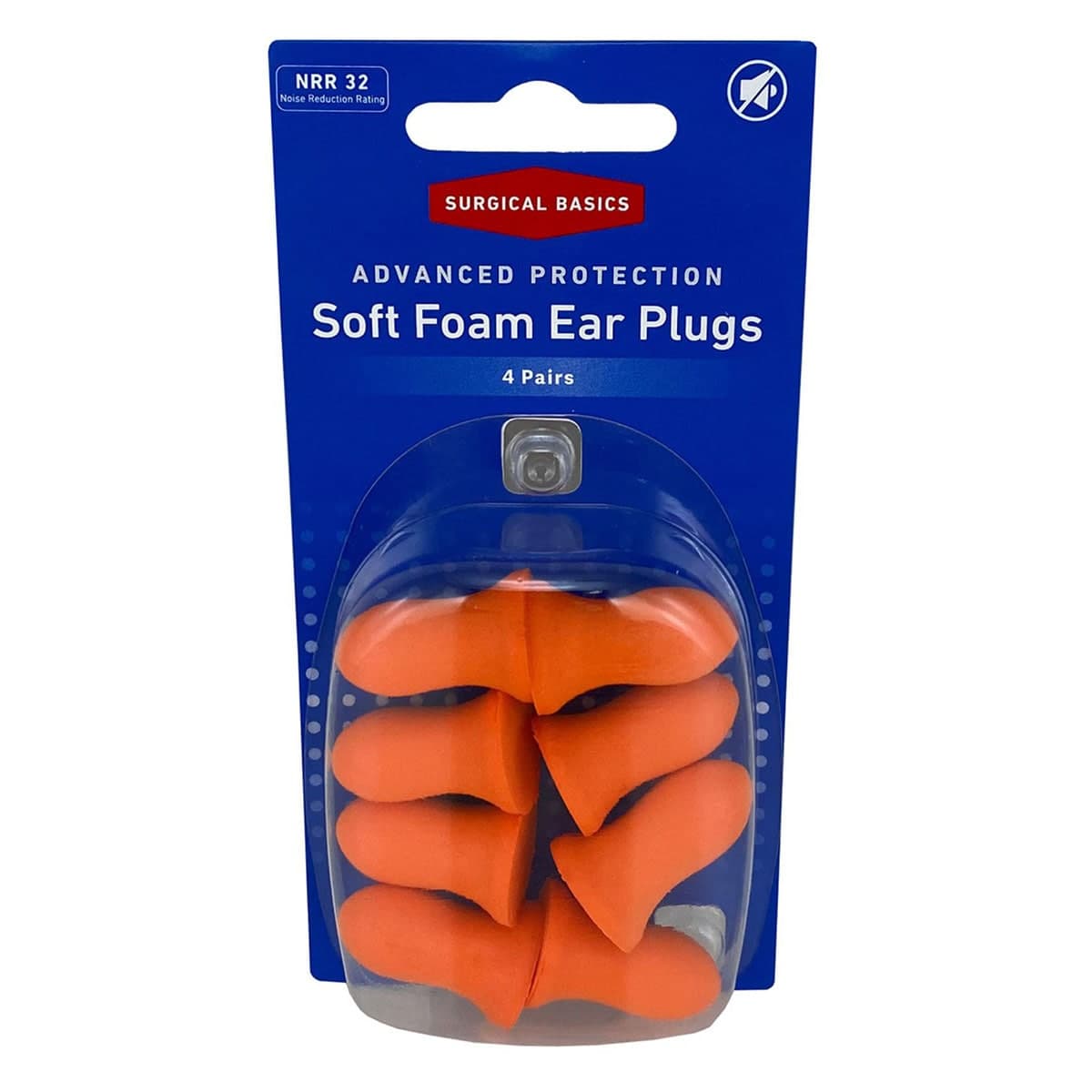3P Surgical Basics Advanced Protection Foam Ear Plugs 4 Pairs
