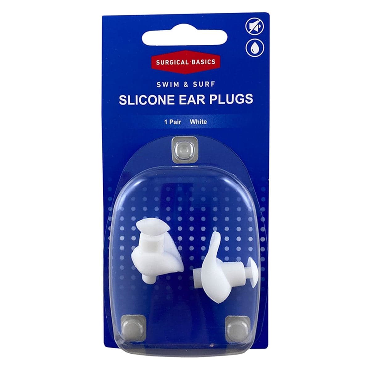3P Surgical Basics Swim & Surf Silicone Ear Plugs 1 Pair