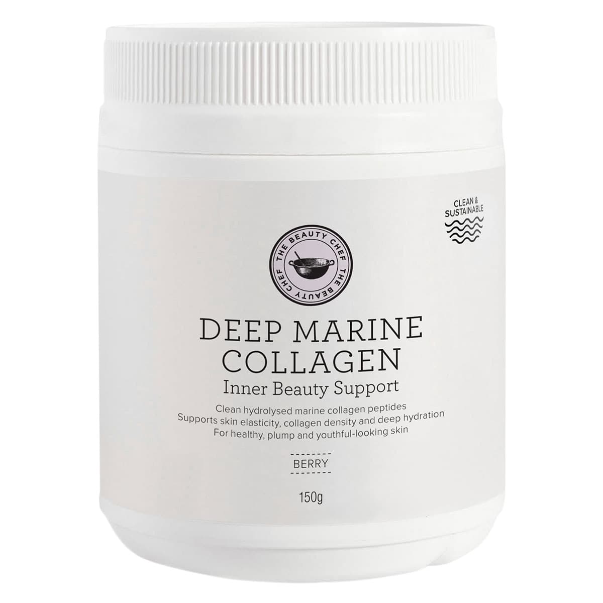 The Beauty Chef Deep Marine Collagen Inner Beauty Support Berry 150g