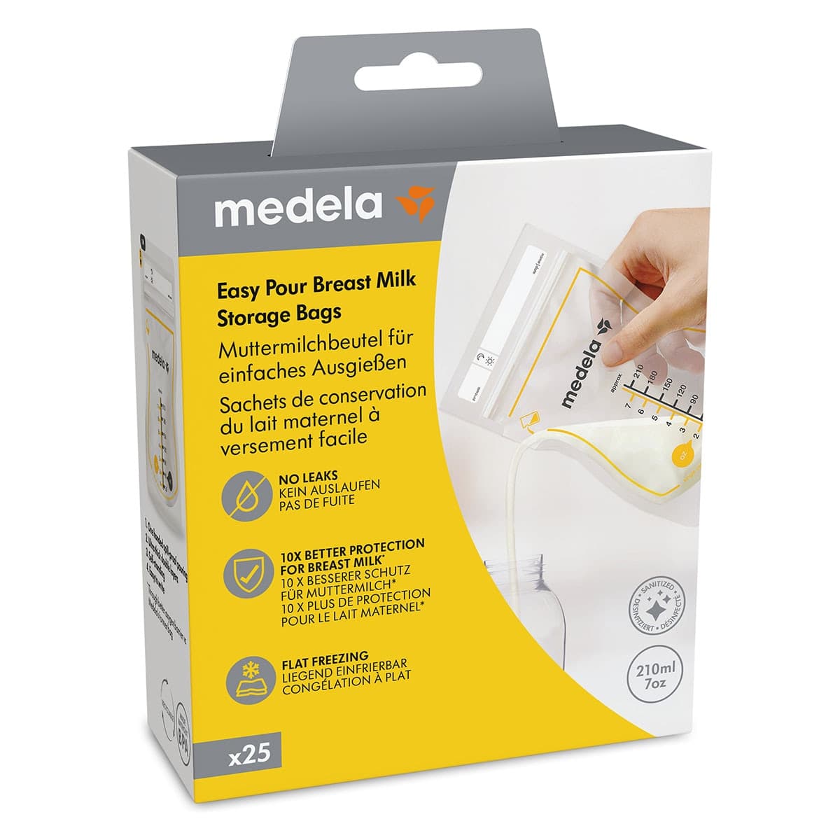 Medela Easy Pour Breast Milk Storage Bags 25 Pack