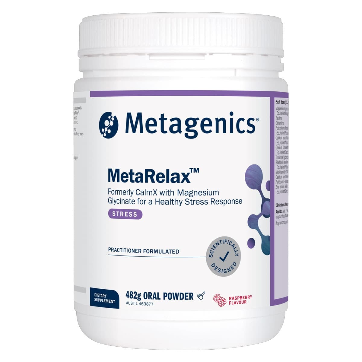 Metagenics MetaRelax Raspberry 482g