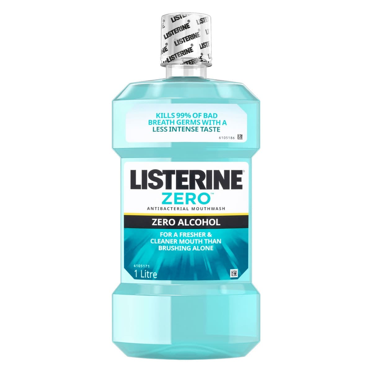 Listerine Zero Alcohol Antibacterial Mouthwash 1 Litre