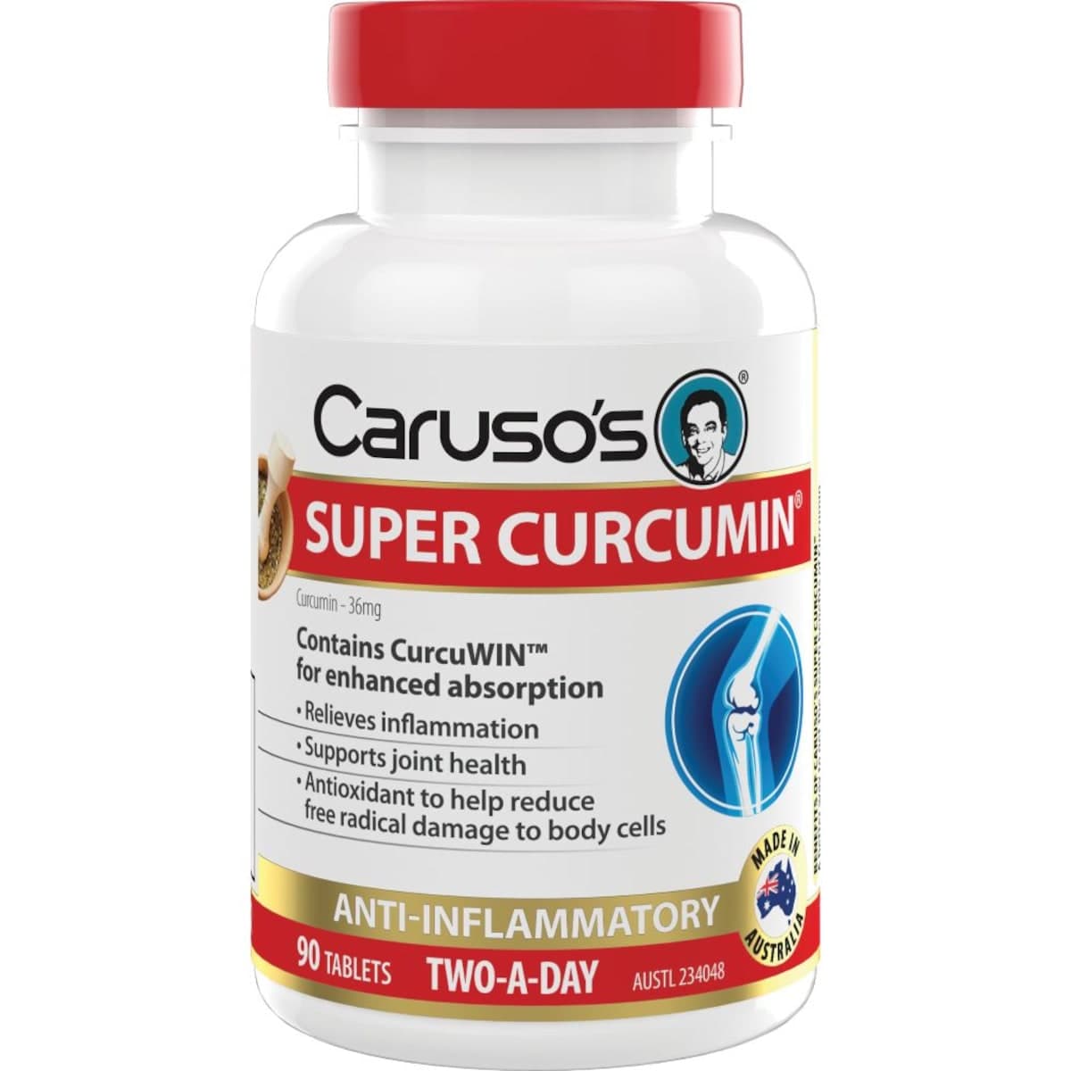 Carusos Super Curcumin 90 Tablets