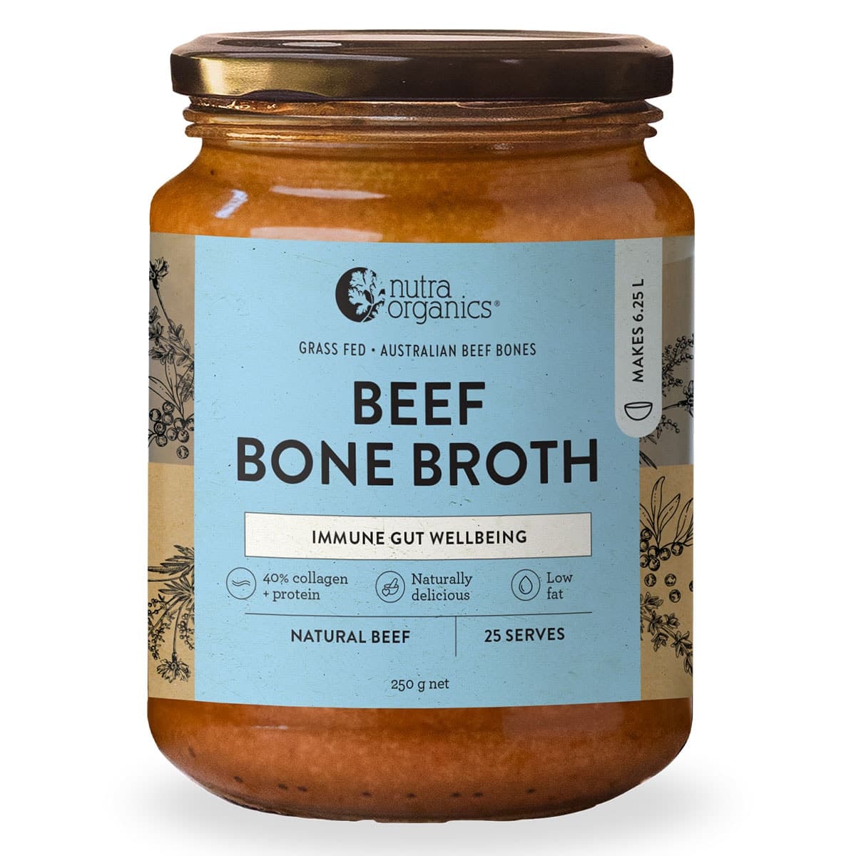 Nutra Naturals Beef Bone Broth Concentrate - Natural Beef 250g