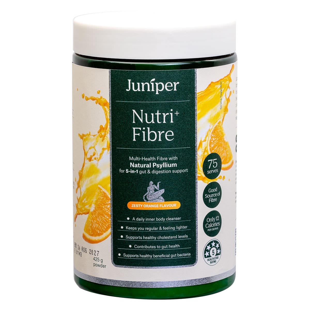 Juniper Nutri+ Fibre Natural Psyllium Powder Orange 425g