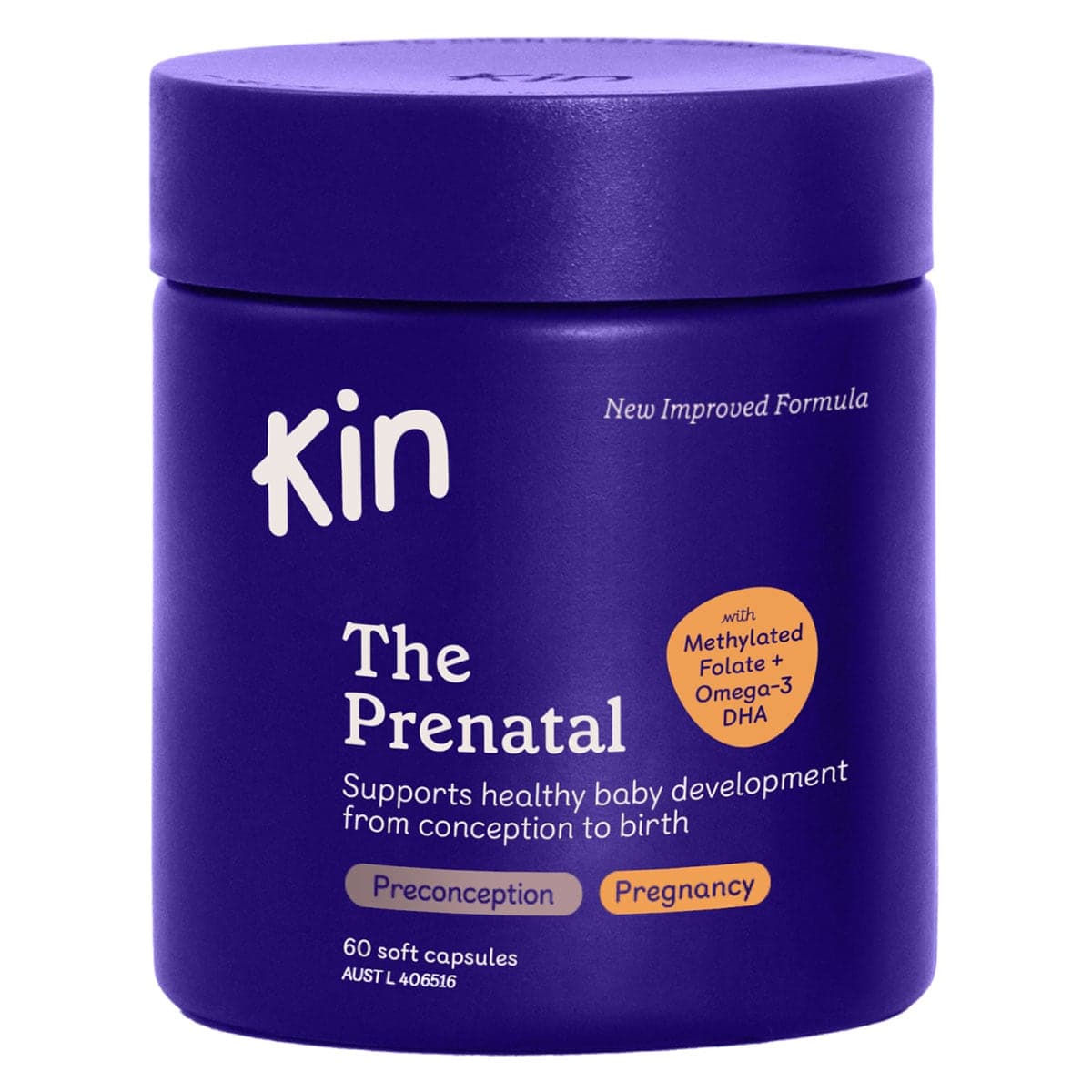 Kin The Prenatal 60 Capsules