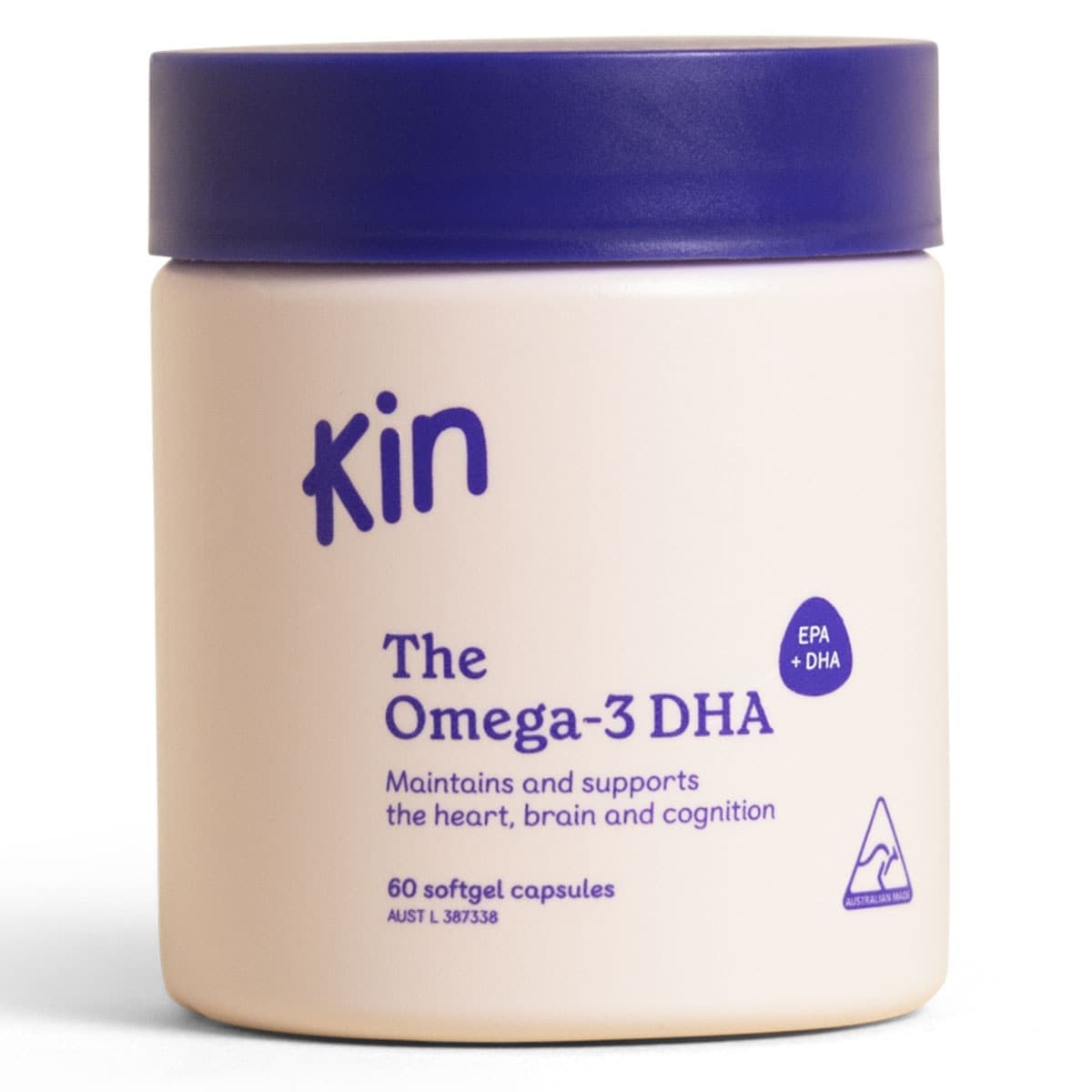 Kin The Omega-3 Fish Oil DHA 60 Capsules