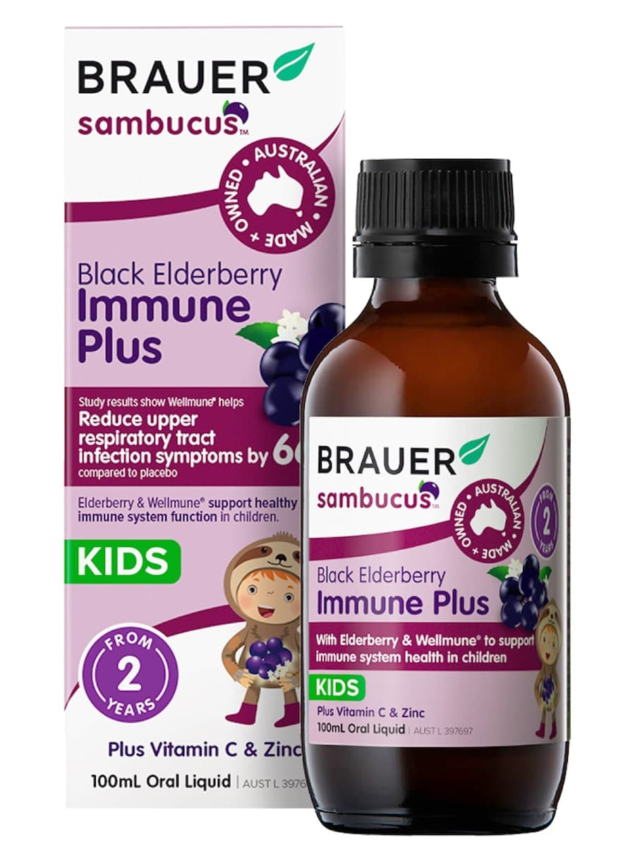 Brauer Sambucus Black Elderberry Kids Immune Plus 100ml