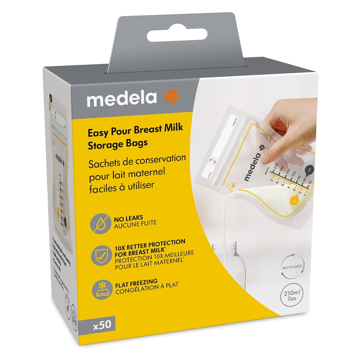 Medela Easy Pour Breast Milk Storage Bags 50 Pack