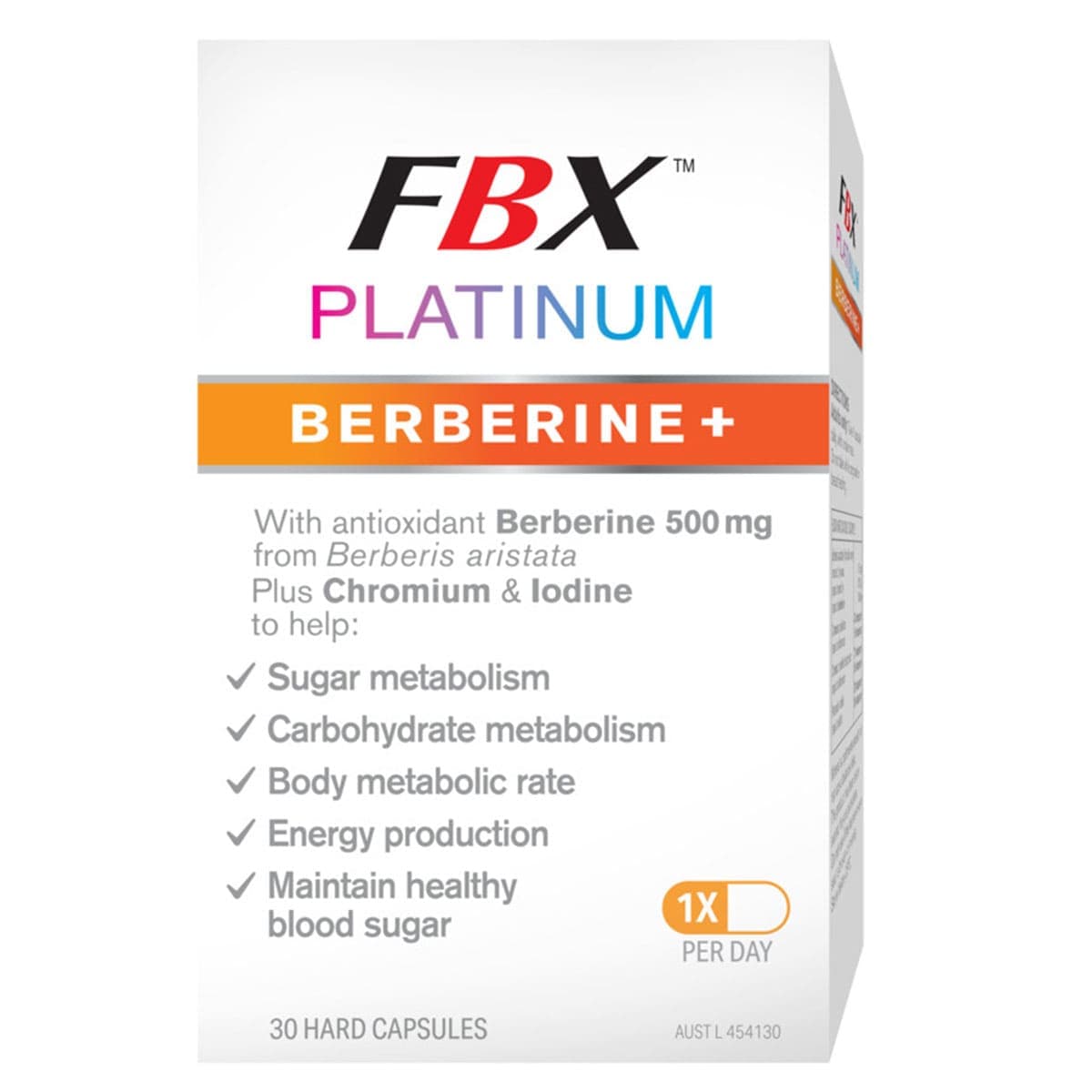 Naturopathica FBX Platinum Berberine+ 30 Capsules