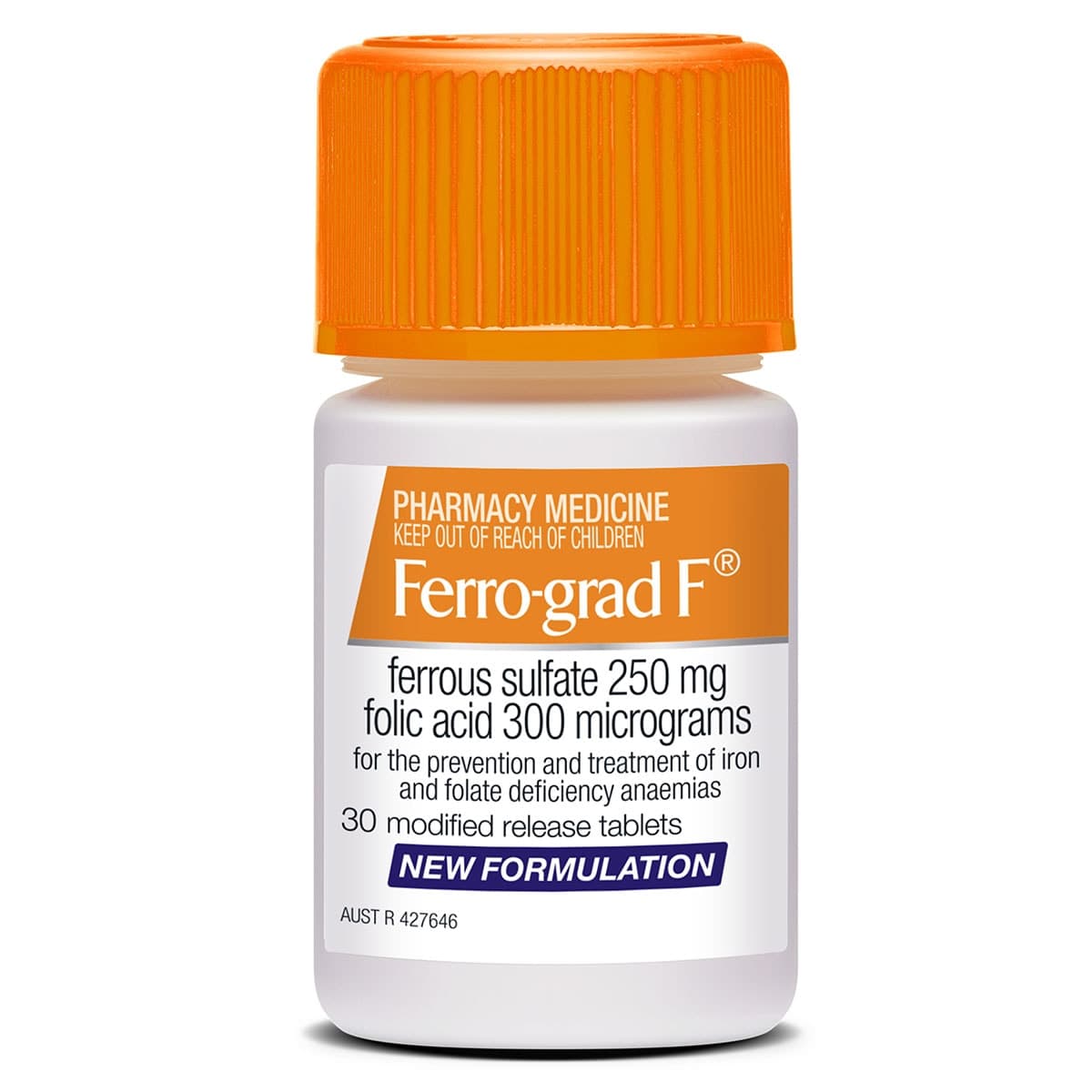 Ferro-grad F Iron & Folic Acid 30 Tablets