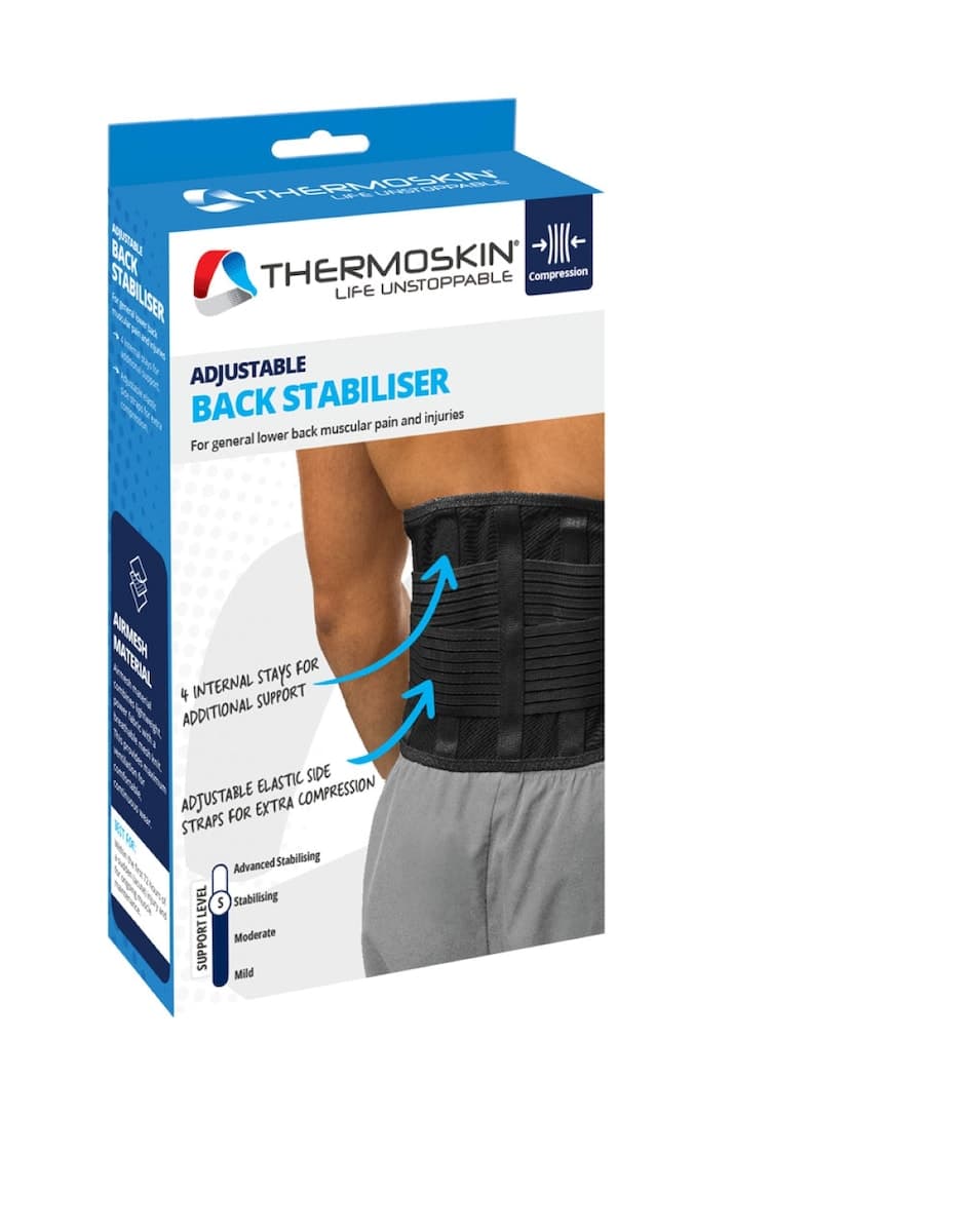 Thermoskin Adjustable Back Stabiliser Beige XL