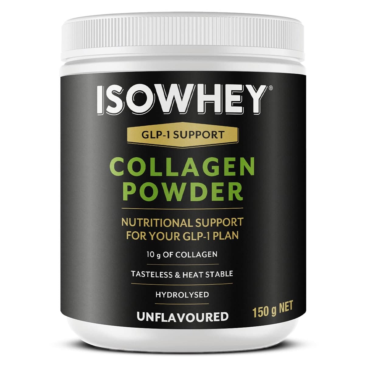 Isowhey GLP-1 Support Collagen Powder Unflavoured 150g