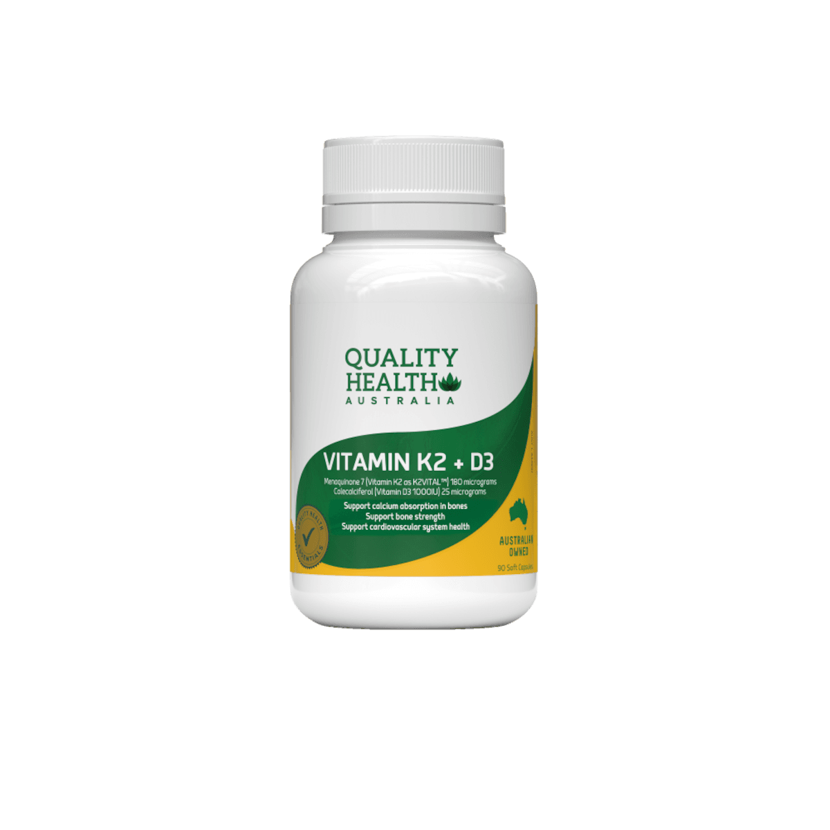 Quality Health Vitamin K2 + D3 90 Capsules