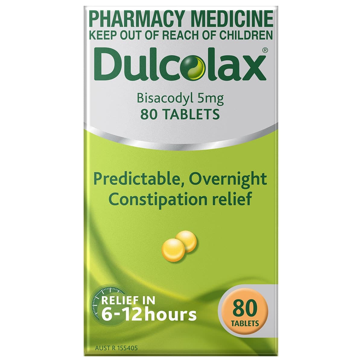 Dulcolax Bisacodyl 5mg 80 Tablets
