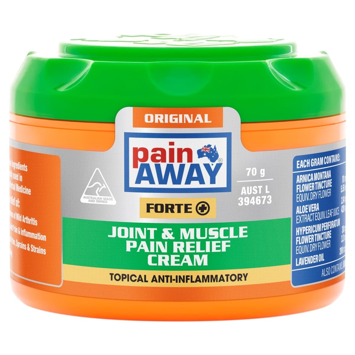 Pain Away Forte + Original Pain Relief Cream 70g