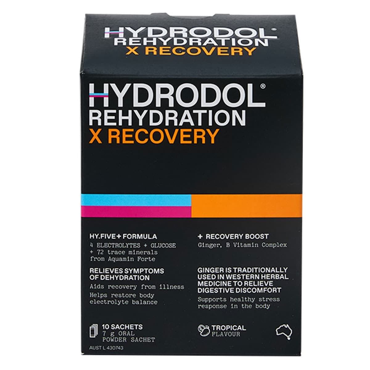 Hydrodol Rehydration X Recovery Sachets 10 x 7g
