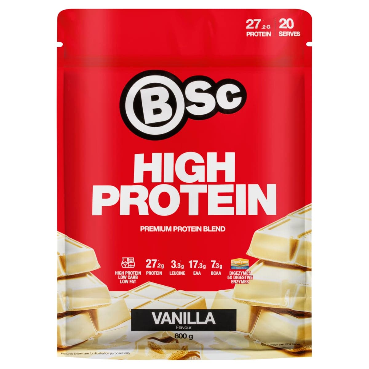 BSc High Protein Powder Vanilla 800g