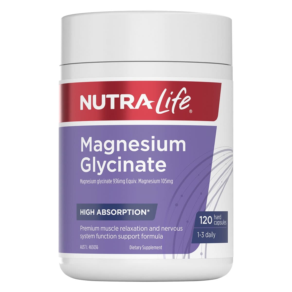 Nutra-Life Magnesium Glycinate 120 Capsules
