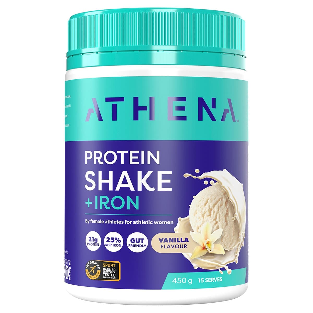 Athena Protein + Iron Vanilla 450g