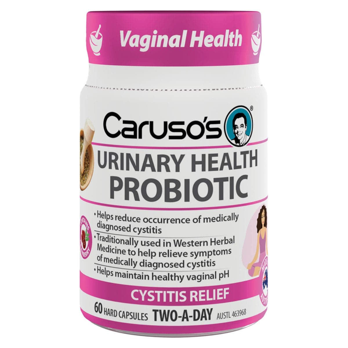 Carusos Urinary Health Probiotic 60 Capsules