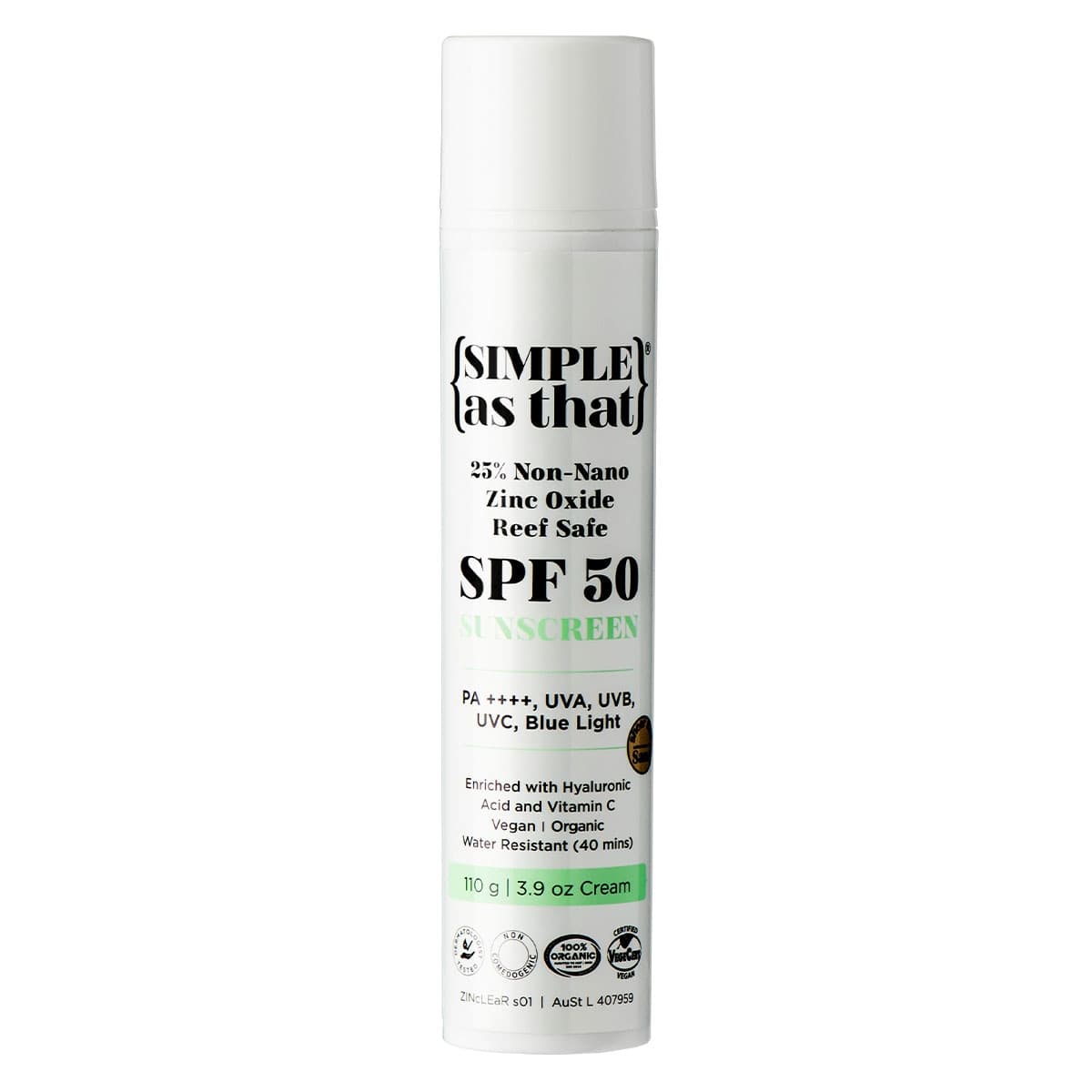 Simple As That Sunscreen SPF50 110g