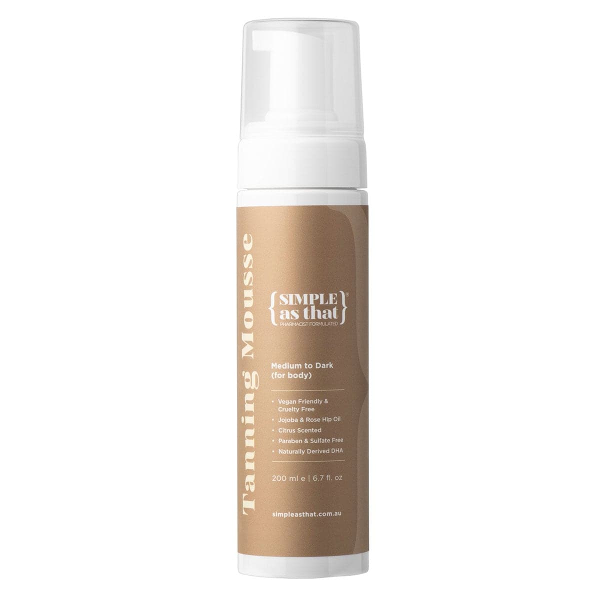 Simple As That Self Tanning Mousse Medium|Dark 200ml