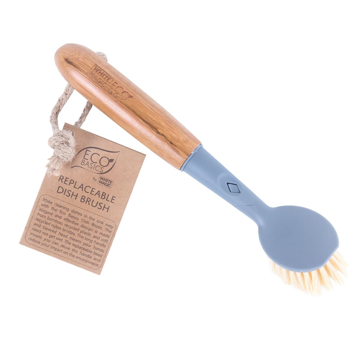 White Magic Eco Basics Dish Brush Replacement 1 Pack