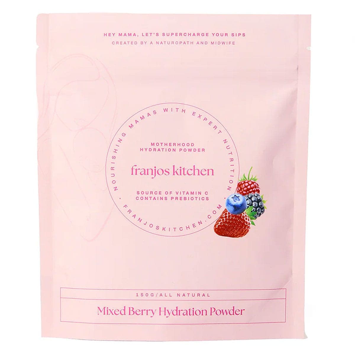 Franjos Kitchen Motherhood Hydration Powder Mixed Berry 150g