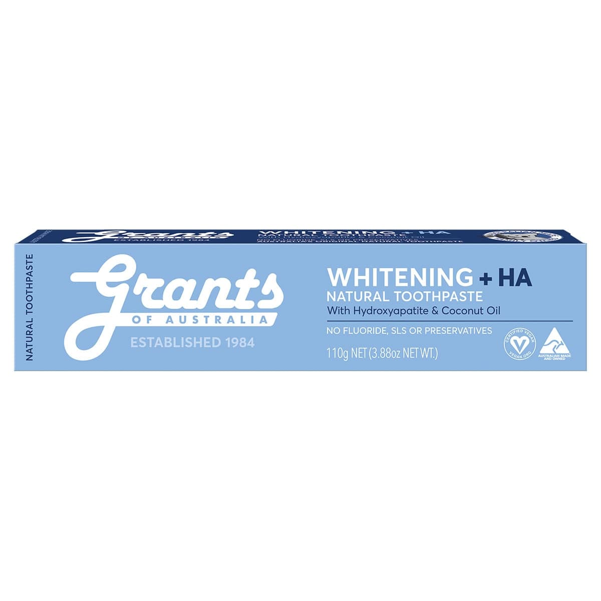 Grants Whitening with HA Natural Toothpaste 110g