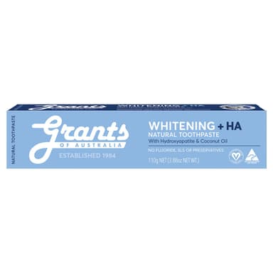 Grants Whitening with HA Natural Toothpaste 110g