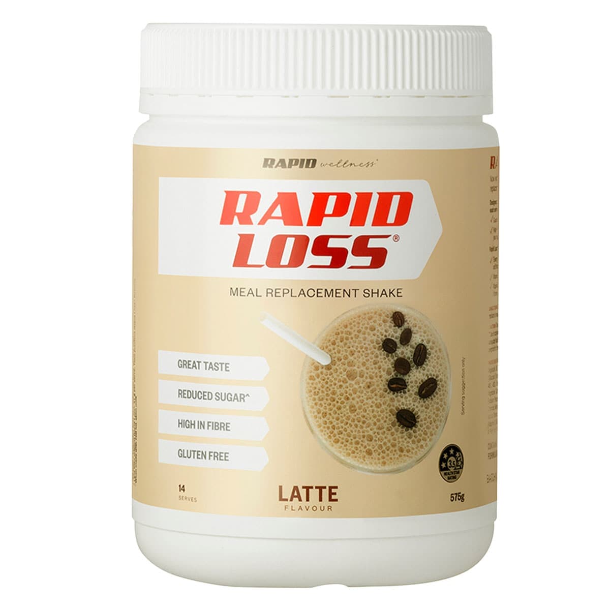 Rapid Loss Latte Meal Replacement Shake 575g