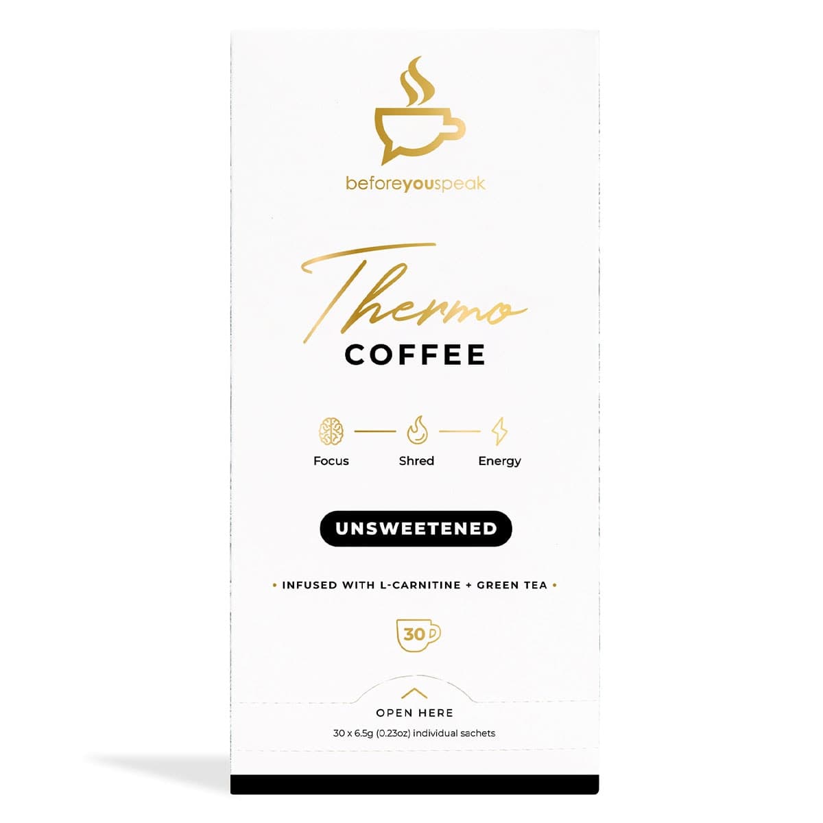 Beforeyouspeak Thermo Coffee Unsweetened 30 x 6.5g