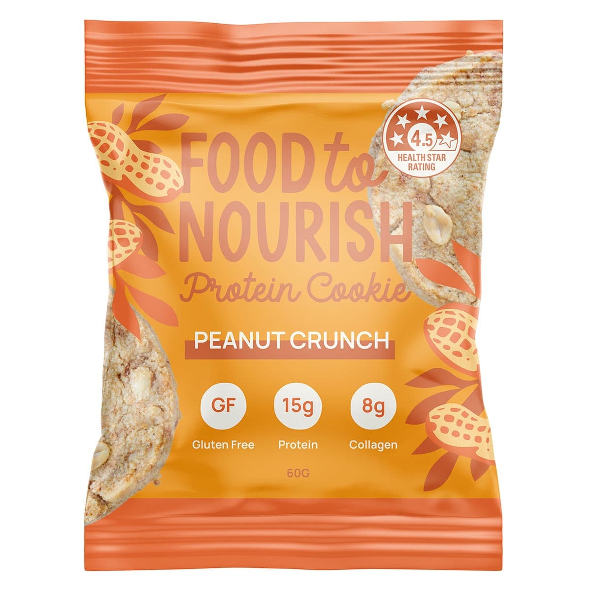 Food to Nourish Protein Cookie Peanut Crunch 60g