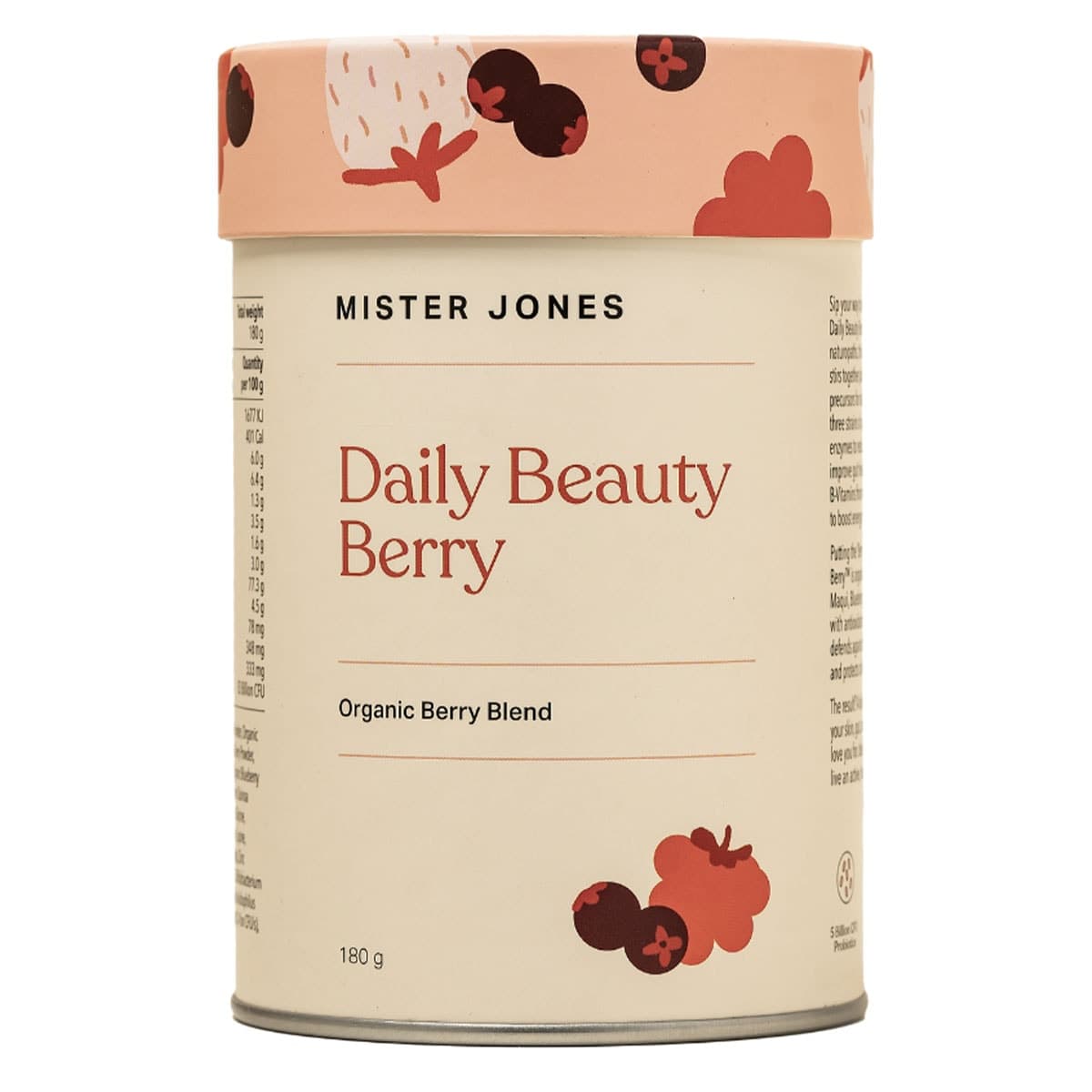 Mister Jones Daily Beauty Powder Berry 180g