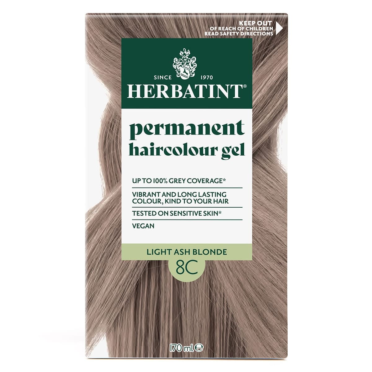 Herbatint Hair Colour Gel 8C Light Ash Blonde 170ml