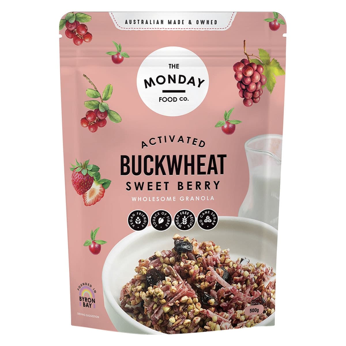 The Monday Food Co. Activated Buckwheat Granola Sweet Berry 500g