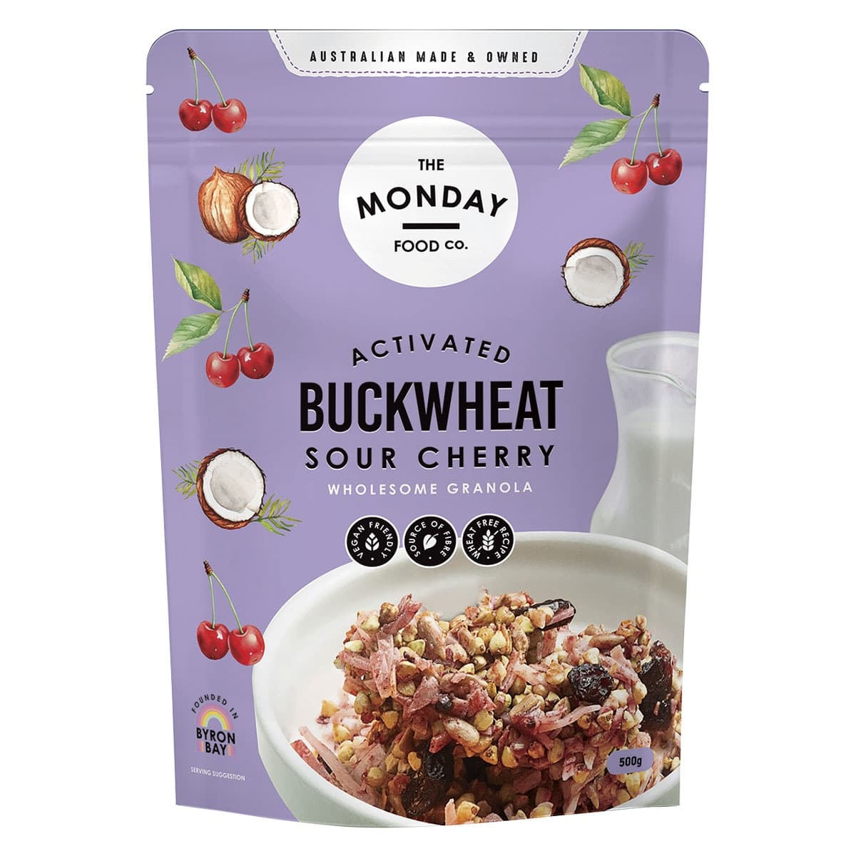 The Monday Food Co. Activated Buckwheat Granola Sour Cherry 500g