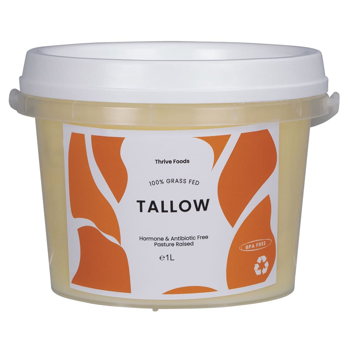 Thrive Foods 100% Grass Fed Tallow 1L