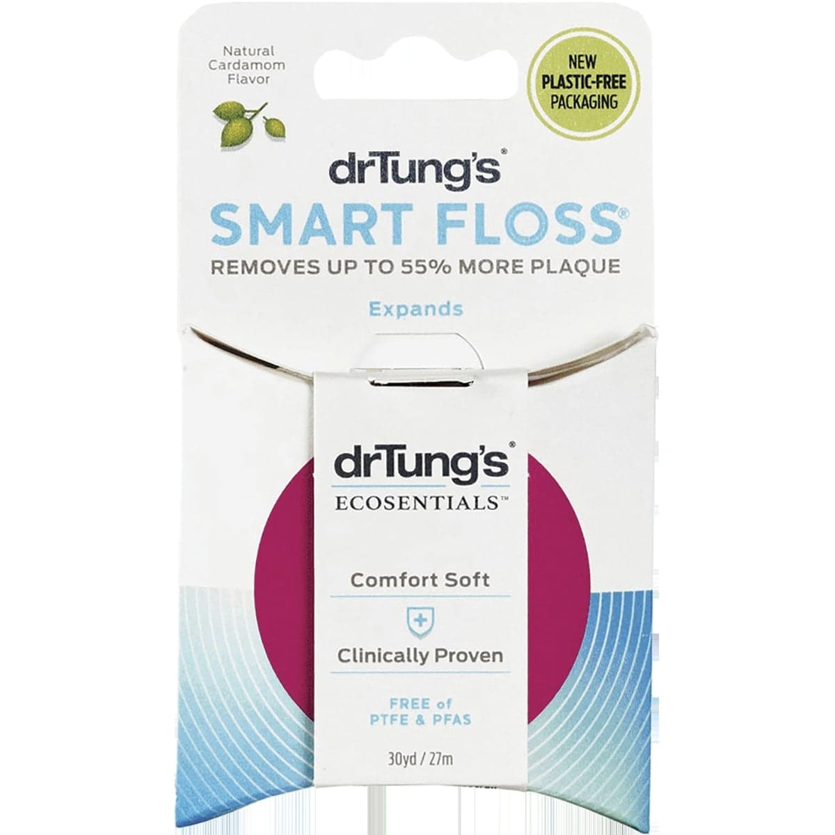 Dr Tungs Smart Dental Floss Natural Cardamom 27m