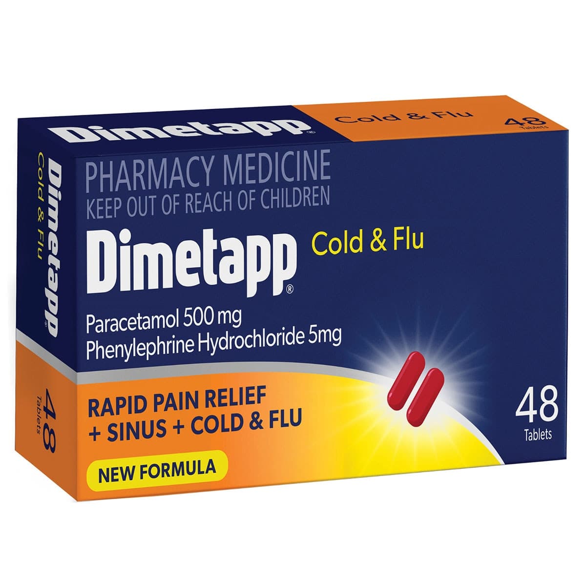 Dimetapp Cold & Flu 48 Tablets
