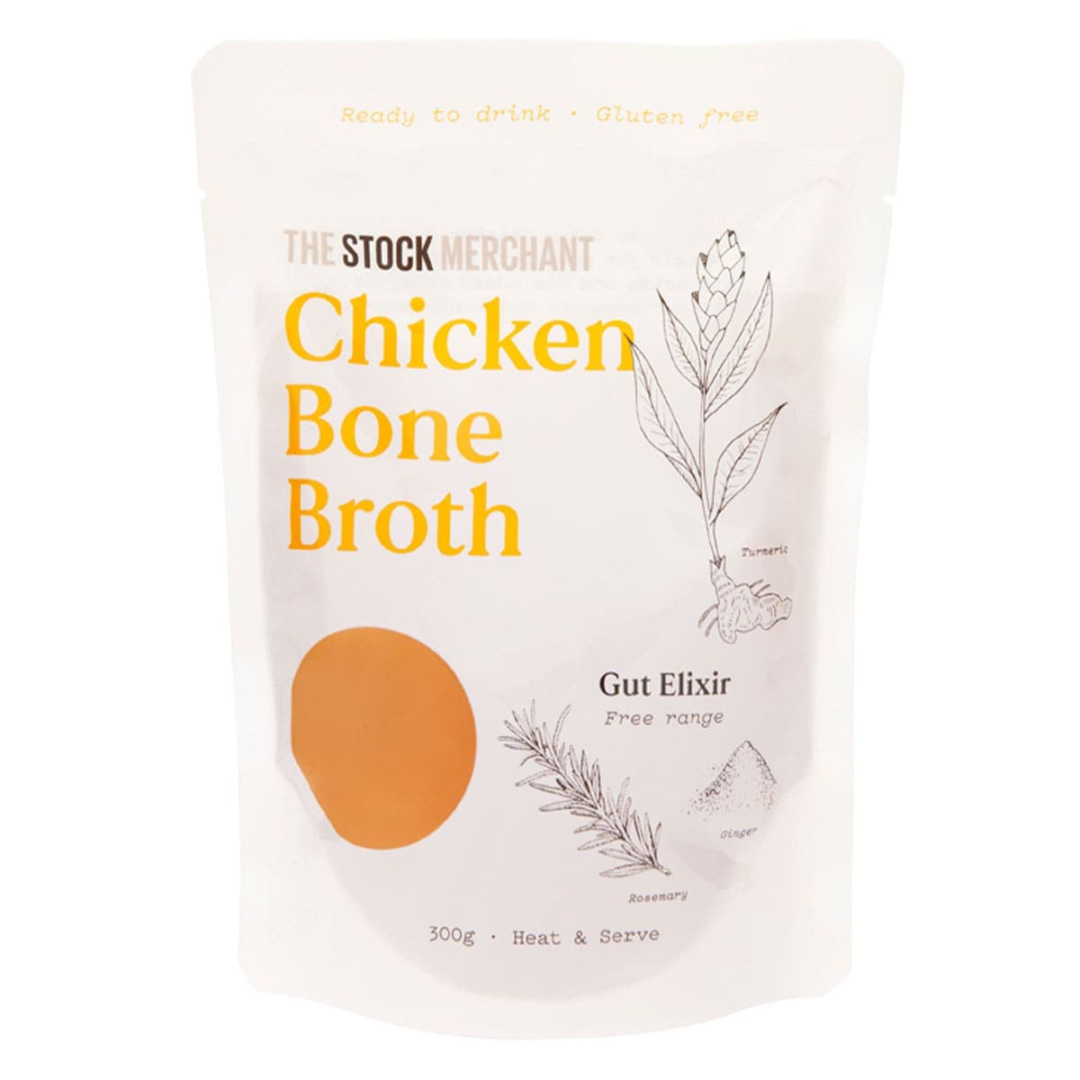 The Stock Merchant Ready To Drink Chicken Bone Broth 300g