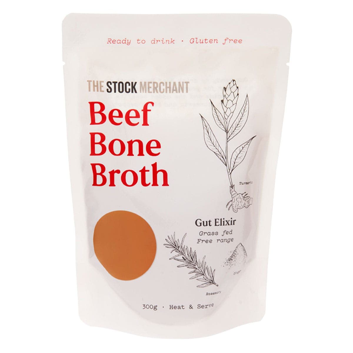 The Stock Merchant Ready To Drink Beef Bone Broth 300g