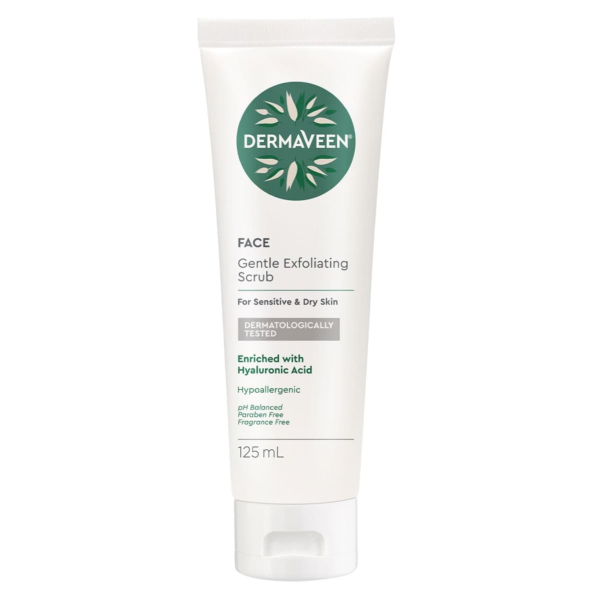 DermaVeen Gentle Exfoliating Face Scrub 125ml