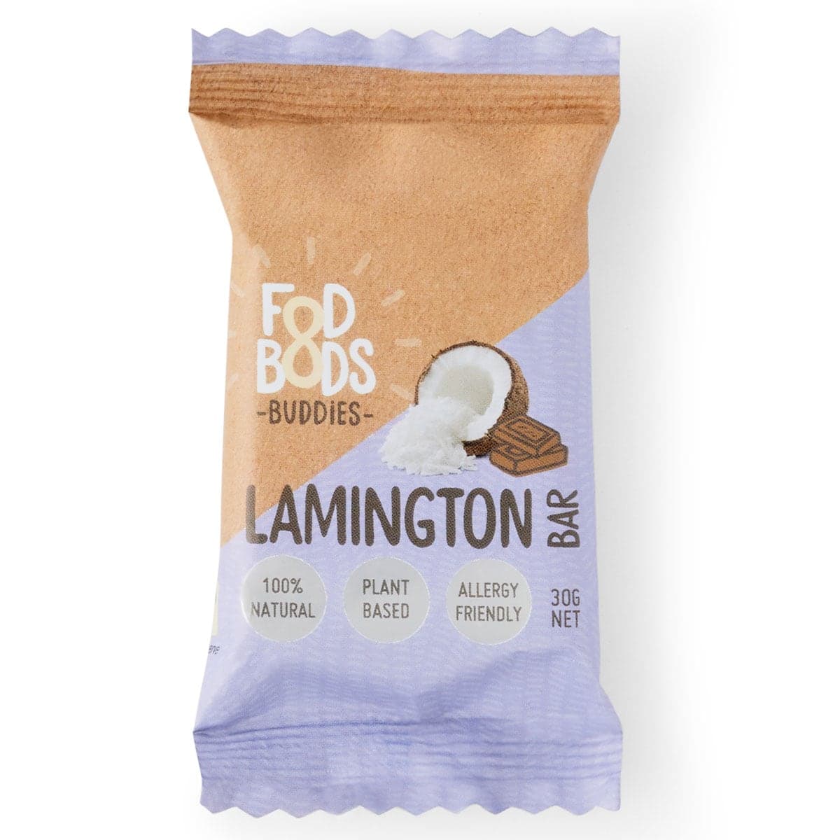 Fodbods Buddies Lamington Bar 30g