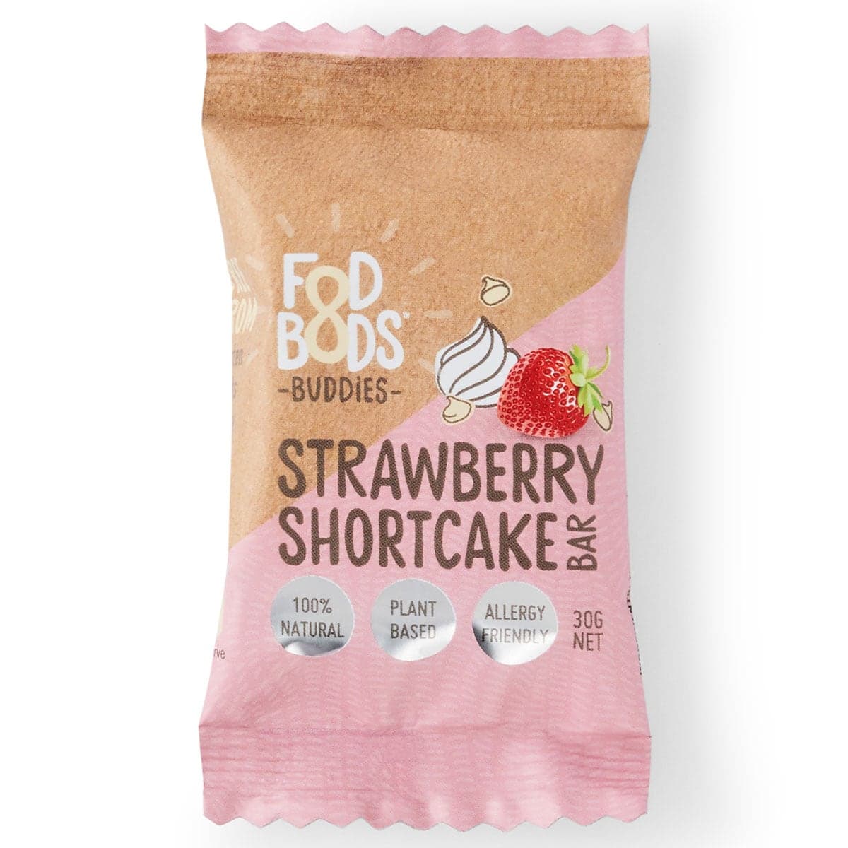 Fodbods Buddies Strawberry Shortcake Bar 30g