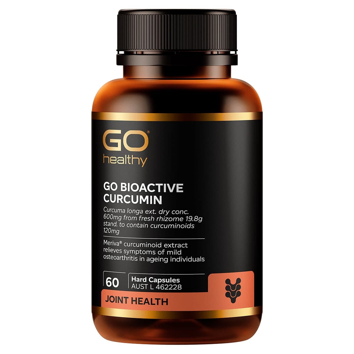 GO Healthy Go Bioactive Curcumin 60 Hard Capsules