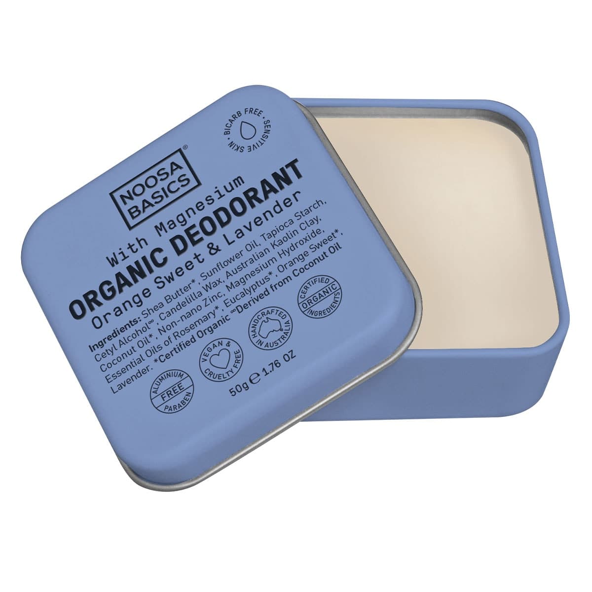 Noosa Basics Deodorant Tin - Sweet Orange & Lavender 50g