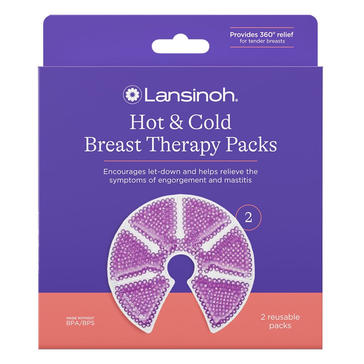 Lansinoh Hot & Cold Breast Therapy Packs - 2 Pack